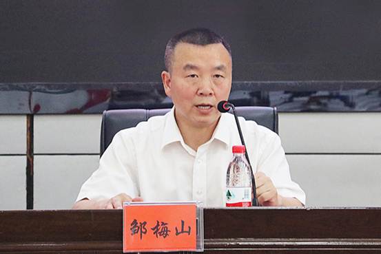 说明: 太阳成集团tyc33455cc公司党总支书记邹梅山正在发表讲话